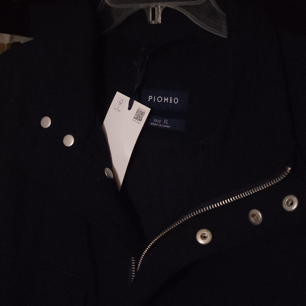 MP Massimo‎ PIOMBO Mens Navy Blue Canvas Field Jacket XLarge NWT $195 - Picture 3 of 11